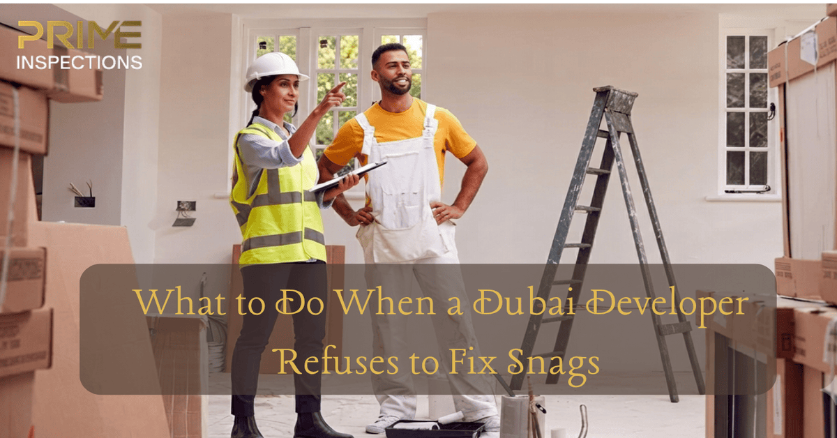 What to Do When a Dubai Developer Refuses to Fix Snags