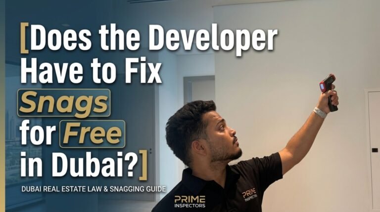 Developer fixing property snags for free in Dubai after handover