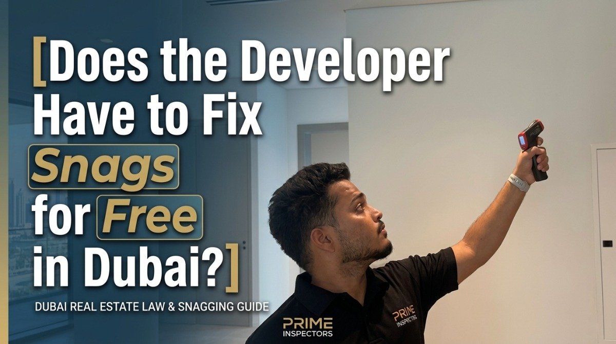 Developer fixing property snags for free in Dubai after handover