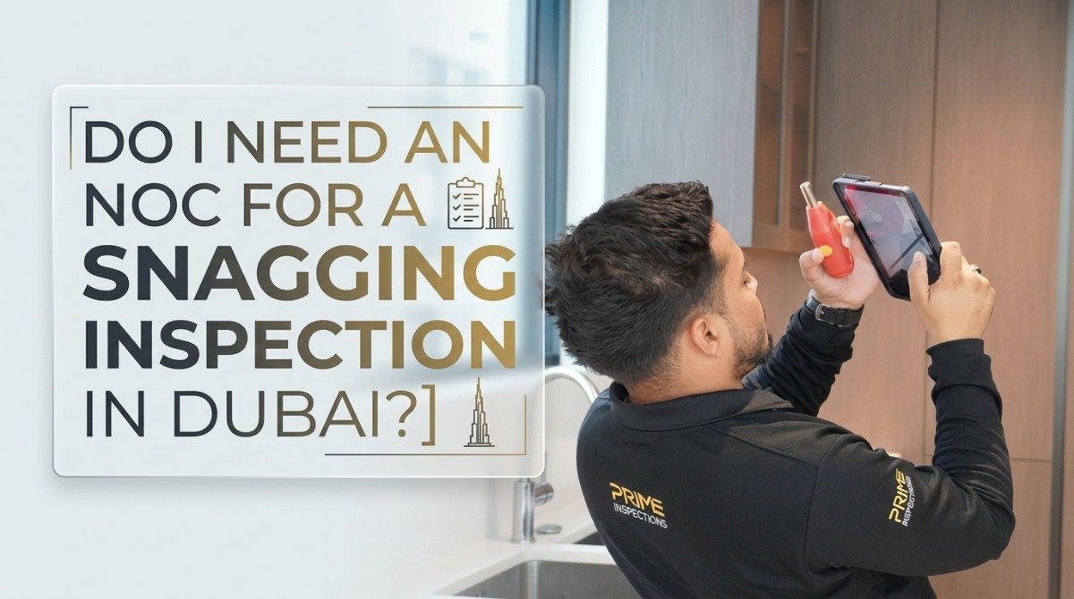 NOC requirements for a property snagging inspection in Dubai