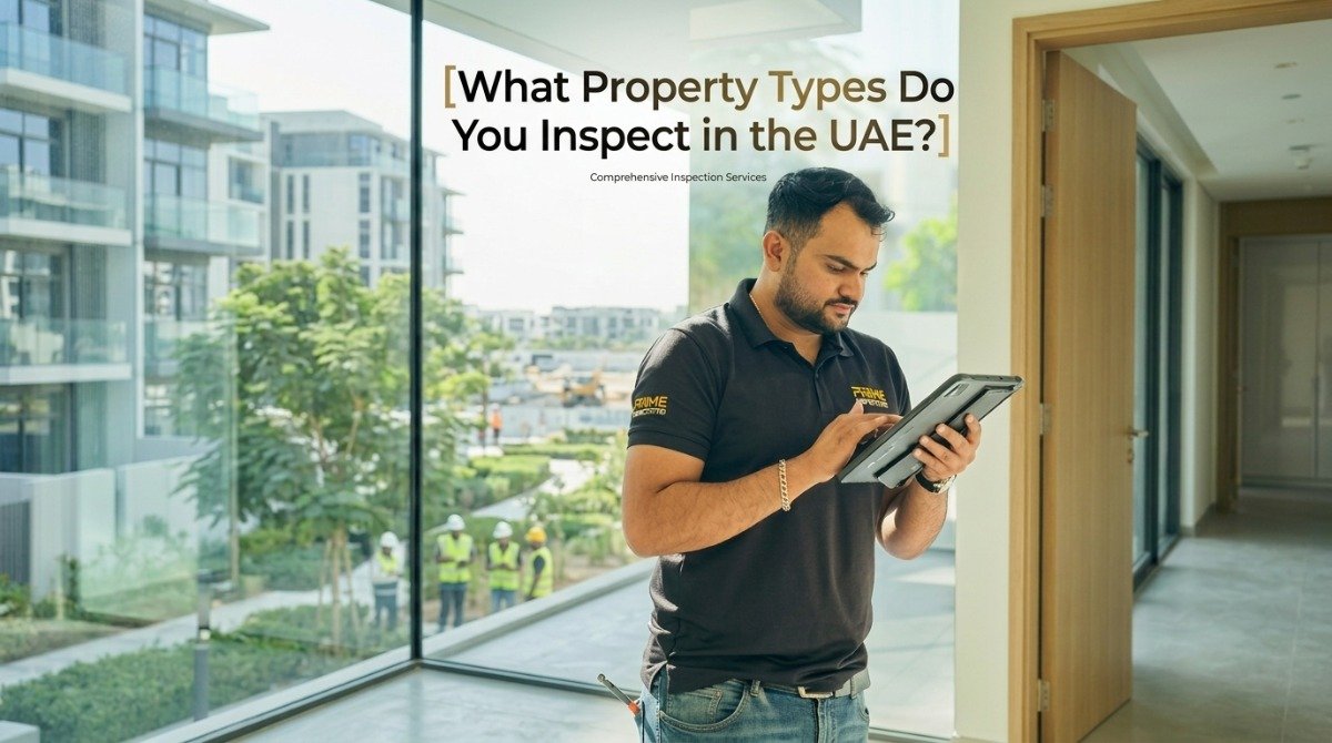 What property types do you inspect in the UAE, including apartments, villas and commercial buildings